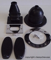 1928-31 Ford Model A Rubber Boots, Bezels & Pedal Pads