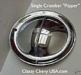 15" Single Crossbar Flipper Hub Caps - Set of 4