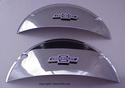 Chrome Chevy Bowtie Headlight Covers Half Moon 7" - PAIR