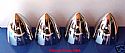 4 Bullet Nose Hub Cap Centers - C8058