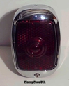 1940-53 Chevrolet Truck Tail Light Assembly - Chrome with Red Lens - RIGHT