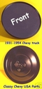 1931-54 Chevrolet Truck Mirror - ROUND -  Black - 5"