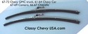 1967-72 Chevrolet Truck & 59-67 Car Wiper Blades - 15"