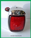 1940-53 Chevrolet Truck Tail Light Assembly - Stainless Steel - Red LED Lens - RIGHT