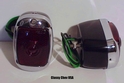 1940-53 Chevrolet Truck Tail Light Assembly - Black Casing - Red Glass Lens - PAIR