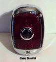 1940-53 Chevrolet Truck Tail Light Assembly - Black Casing - Red Glass with BLUE DOT Lens - RIGHT
