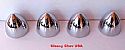 4 Bullet Nose Hub Cap Centers  C8055