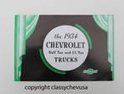1934 Chevrolet Half Ton and 1 1/2 Ton Trucks Brochure