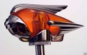 Art Deco Chrome Fender Guides - LED Amber - PAIR