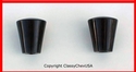 1937 Chevrolet Car Radio Knobs - Black - PAIR
