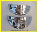 7" Headlight Visors with Chevrolet Logo - PAIR Car Truck