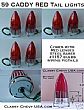Six 1959 Cadillac Red Tail Lights