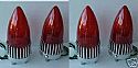Four 1959 Cadillac Red Tail Lights