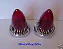 1959 Cadillac Red LED Tail Light with Bezels - Set of 2