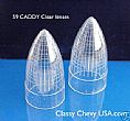1959 Cadillac Clear Tail light LENS ONLY - Pair