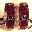 1941-48 Chevrolet Red BLUE DOT Tail Light Assemblies - PAIR