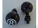 8 Ball Black License Plate Bolts