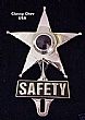 Safety Star License Plate Frame Topper - BLUE