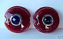 1939 Chevrolet Red Blue Dot Tail Light Lense