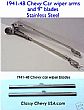 1941-48 Chevy Wiper Arms and Blades - 4 PC
