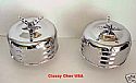 Chrome Winged Bullet Air Cleaner 2 BBL 2 5/8" LV - 2 Pieces