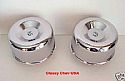 Chrome Standard Beehive Air Cleaner - 2 BBL 2 5/8 - 2 Pieces