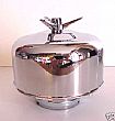 Chrome Winged Bullet Air Cleaner - 1 BBL 2 5/6" - 1 Piece