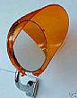 Plastic Amber 4" Mirror Visor Shade