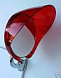 Plastic Red 4" Mirror Visor Shade