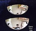 7" Chrome Half Moon Headlight Covers