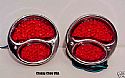 Ford Model A LED Tail Light Assembly Red/Red - 12V - Pair
