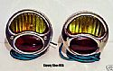 Ford Model A Deluxe Tail Light Assembly Red/Amber - 12V - Pair