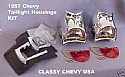 1957 Chevy Tail Light Housings Kit