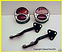 1928-31 Ford STOP Tail Light Assembly w Brackets - 4p