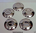 1930-31 Ford Model A Hubcaps - Stainless - 5 PC