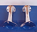 Model A Ford Tail Light Brackets - PAIR - Chrome