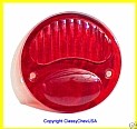 Model A Ford RED Glass Tail Light Lens - 1PC