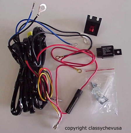 12 Volt Fog Lamp Wiring Harness with relay