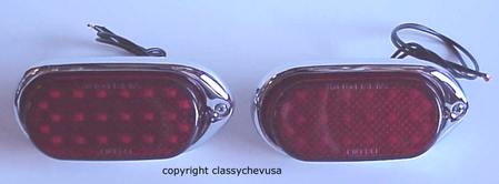 1940 Chevrolet Car LED red Tail Light Assemblies - 2 Pieces