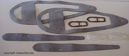 1941 Chevrolet GMC Truck Head-Park Light GLASS Lens Gasket Kit - 8 Pieces