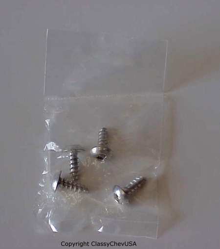 1941-1946 Chevrolet Truck Top of Grill Clutchhead Screw Kit - 4 Pieces