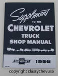 1956 Chevrolet Truck Shop Manual Supplement