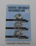 1940 Chevrolet "Genuine Accessories for 1940" Booklet