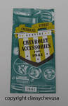 1941 Chevrolet "Genuine Accessories for 1941" Booklet