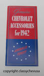 1942 Chevrolet "Genuine Accessories for 1942" Booklet