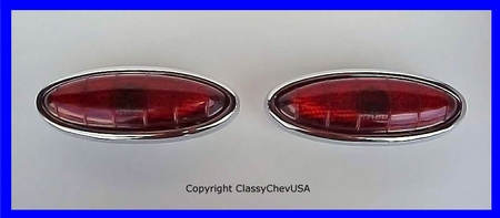 1949-50 Ford Car Tail Light Assemblies - PAIR