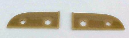 1941 Chevrolet Car Choke & Throttle Backing Plates - Ivory - PAIR