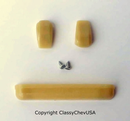 1942-48 Chevrolet Car Rear Seat Ashtray Knob SET - 3 PIECES