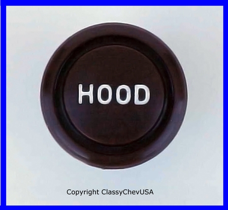 1940-48 Chevrolet Car Plastic Reproduction Hood Release Knob