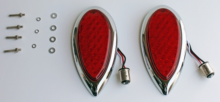 1938 1930 Ford Flush Mount LED Custom Tail Lights - PAIR